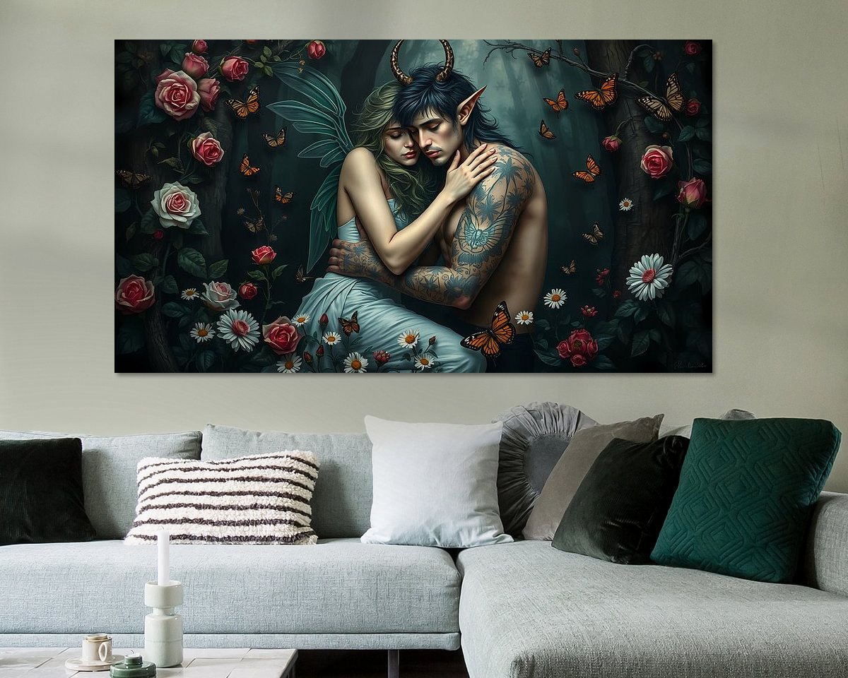 Example of the artwork in a room