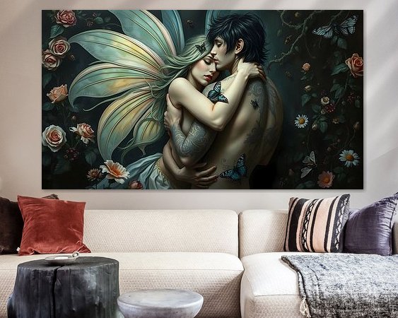 Example of the artwork in a room