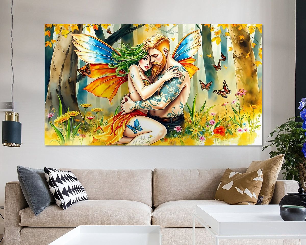 Example of the artwork in a room
