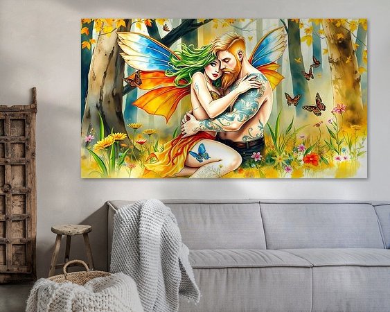 Example of the artwork in a room