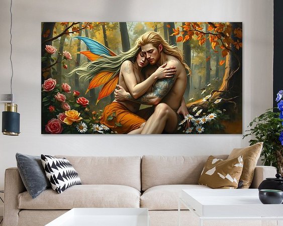 Example of the artwork in a room