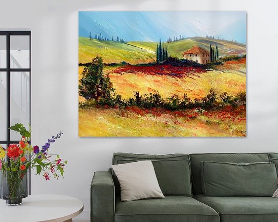 Example of the artwork in a room