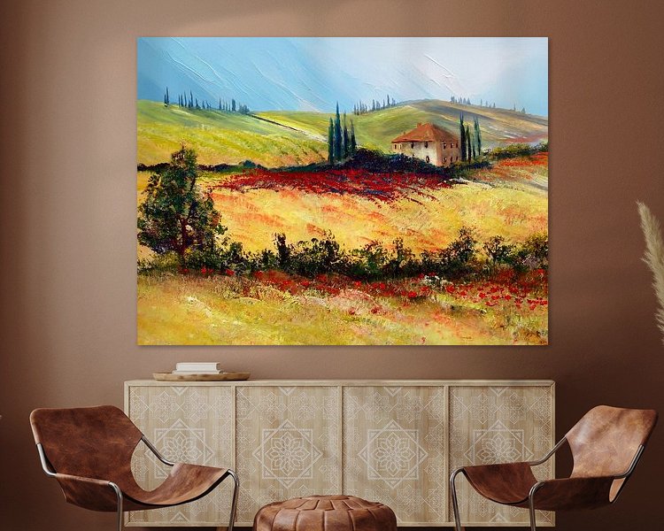 Example of the artwork in a room