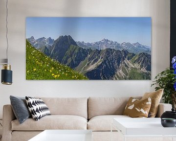 Frühling in den Allgäuer Alpen – Blick zur Höfats