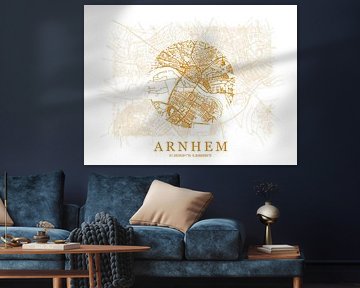 Gestylter Stadtplan von Arnheim von Peter Hooijmeijer