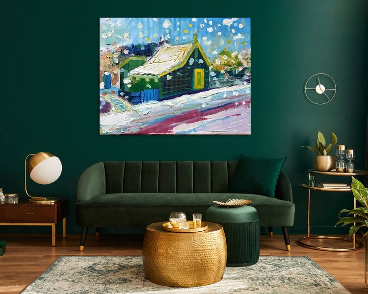 Example of the artwork in a room