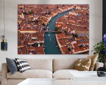 Venise vue d'en haut – rythme de l'eau et des toits sur Ewold Kooistra