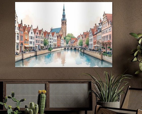 Example of the artwork in a room