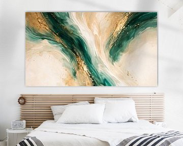 Les veines d'émeraude de la prospérité sur Happy art