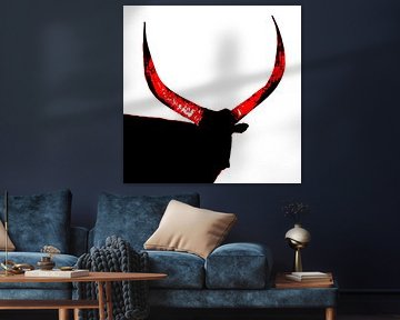 Ankole Watusi cattle mixed media by Werner Lehmann