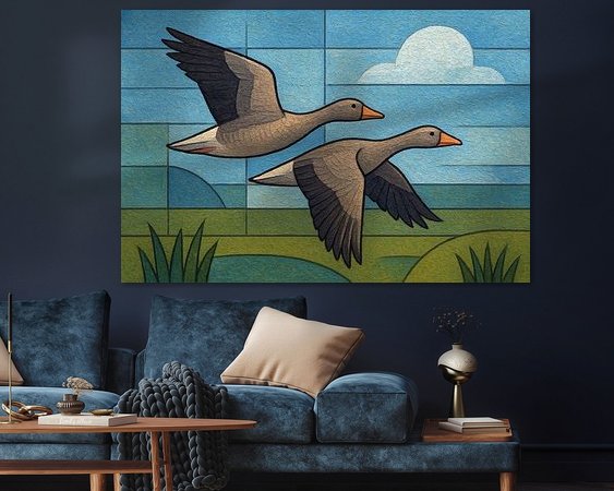 Example of the artwork in a room