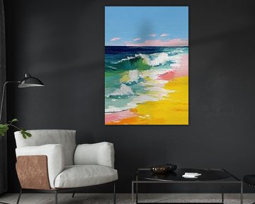 Sonniger Strand in impressionistischer Dynamik von Niklas Maximilian