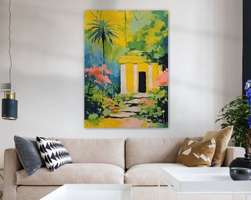 Tropischer Pavillon im Farbenrausch von Niklas Maximilian