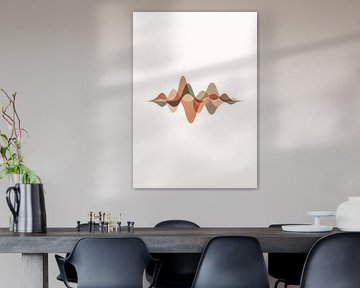 Minimalistische abstrakte Schallwellenkunst von irgian firmansyah