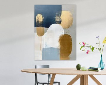 Japandi-stijl - Goud + Blauw 1