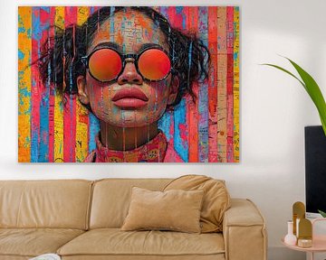 Sonnenbrille für Damen | Neon Mirror von Kunst Laune