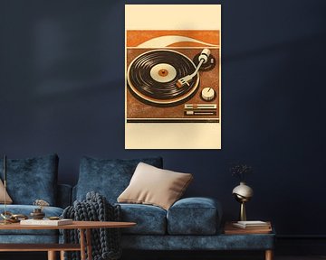 Vintage platenspeler Vinylplaat van irgian firmansyah
