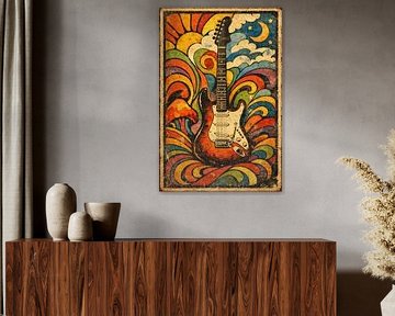 Psychedelische E-Gitarrenkunst