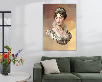 Porträt von Kaiserin Josephine Low Poly von Low Profile