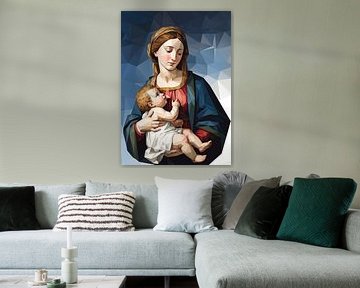 Die Madonna del Latte Low Poly von Low Profile