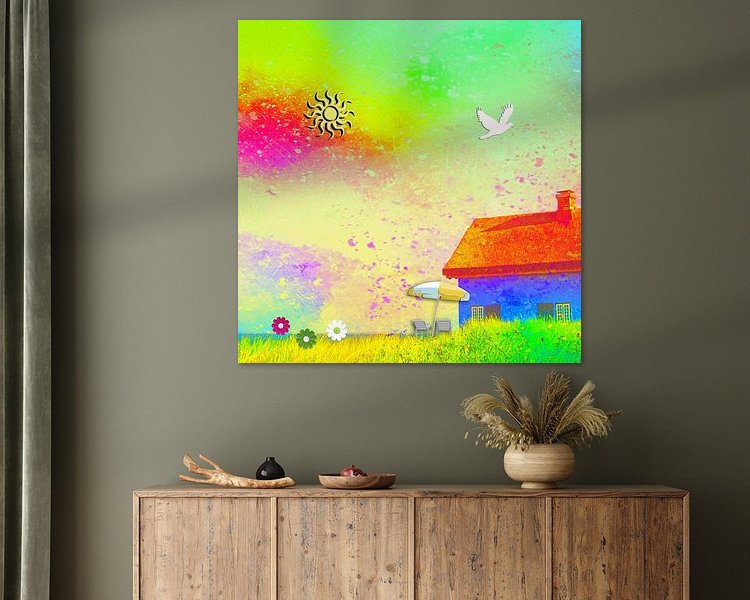 Example of the artwork in a room