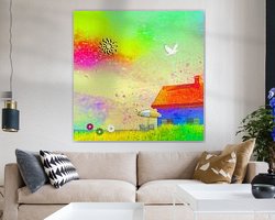 Example of the artwork in a room