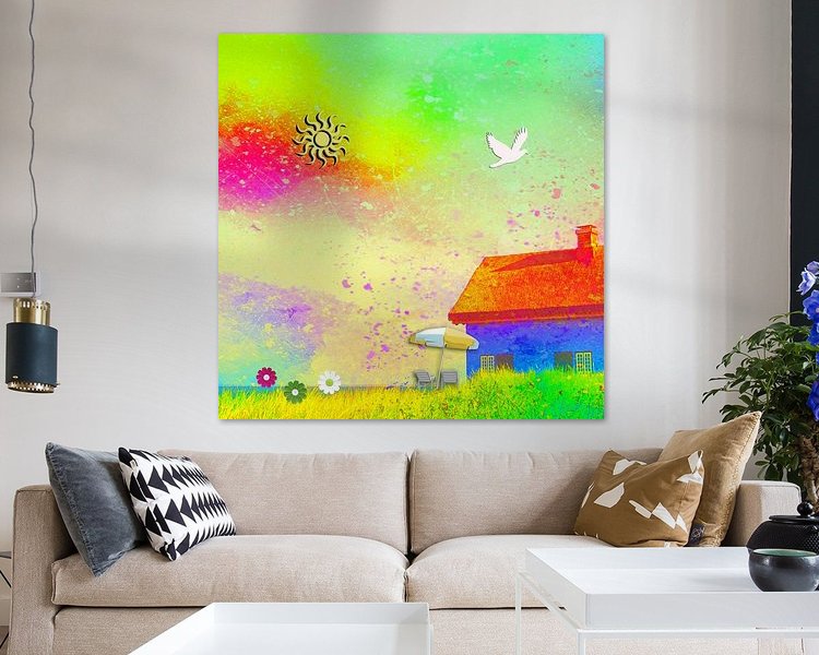 Example of the artwork in a room