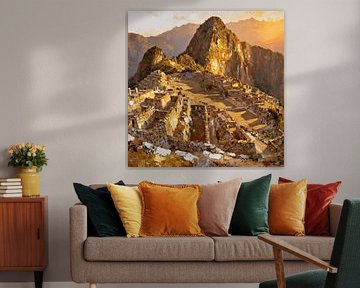 Machu Picchu, Peru van Johannas Art Creations