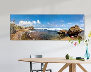 Plage de Bathsheba à la Barbade, Caraïbes sur AidasignArt