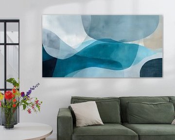 Stille blaue Strömung