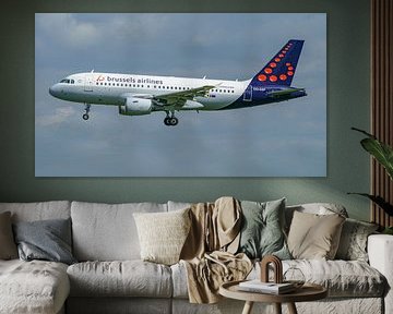 Avion de ligne Airbus A319-100 de Brussels Airlines.