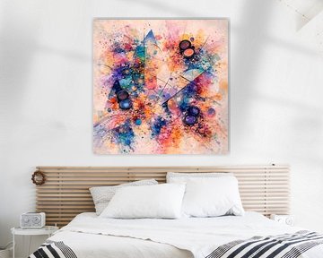 Colorful Abstract Makeup Composition