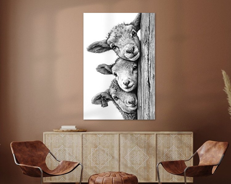 Example of the artwork in a room