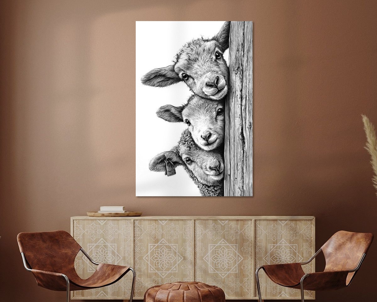 Example of the artwork in a room