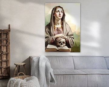 The Penitent Magdalene Lowpoly