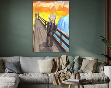 De Schreeuw Low poly van Low Profile