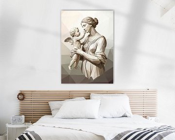 Venus en de Liefde Low Poly van Low Profile