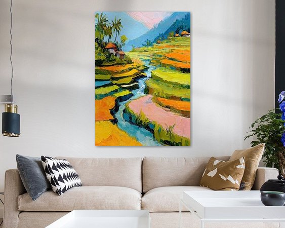 Example of the artwork in a room