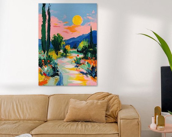 Example of the artwork in a room