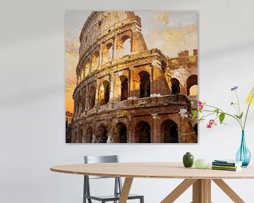 Het Colosseum, Rome, Italië van Johannas Art Creations