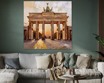 La porte de Brandebourg, Berlin, Allemagne sur Johannas Art Creations