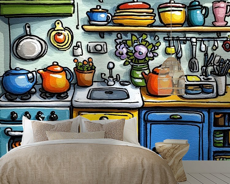 Example of the artwork in a room