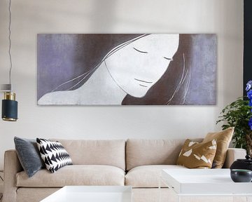 Profil Femme | Profil Blanc Silence Lavande sur La collection ARTEO