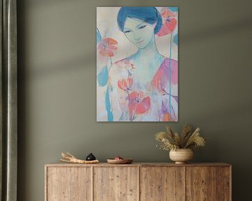 Femme aux fleurs sur Zen et Plus