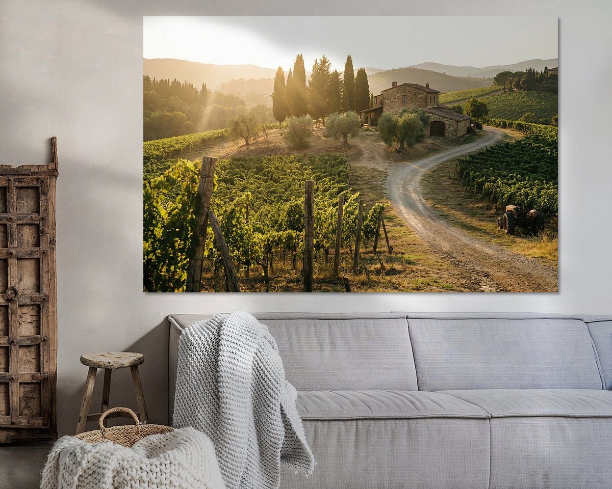 Example of the artwork in a room