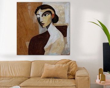 Kubistisches Porträt einer Frau