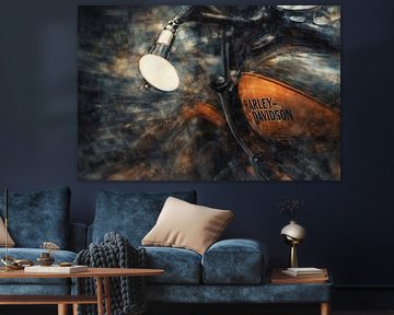 Deconstructed City Chaos Surrounding Classic Automobile in Cinematic Style