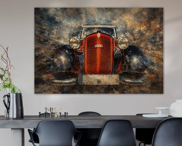 Fine Art-compositie van auto's, industriële fragmenten en schilderachtige overgangen van Johnny Flash