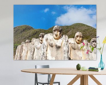 Slaves at the Anse Caffard monument, Martinique by AidasignArt