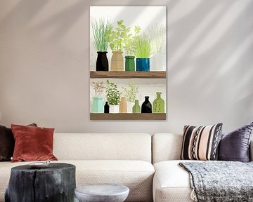 Kräuter grün von Vlindertuin-Art